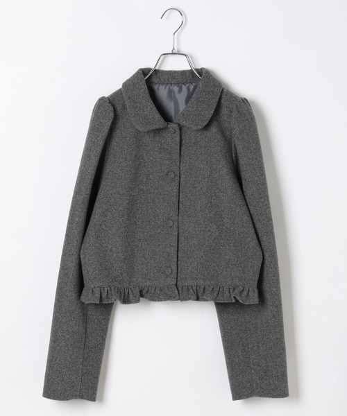 HOLiC メルトンフリルジャケット 598420（ブルゾン）｜Heather（ヘザー
