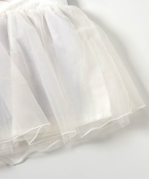 apres les cours（アプレレクール）の「【ジュニア対応】ネコモチーフチュールドッキングトップス（Tシャツ/カットソー・キッズ・ブラック/アイボリー・80/90/100/110/120/130/140）」の12枚目の写真