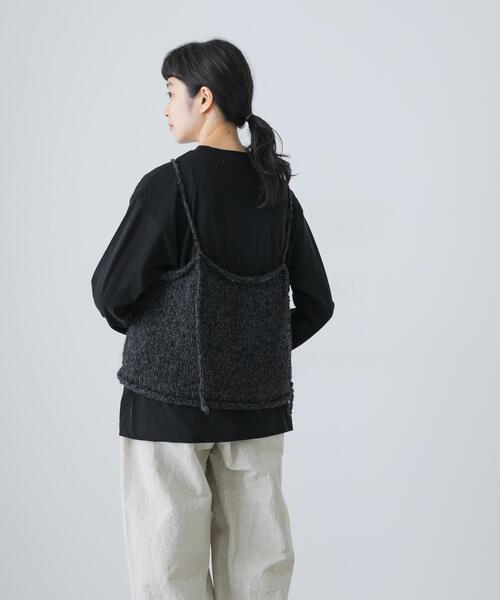 アルパカウールブークレニットキャミソール（ニット/セーター