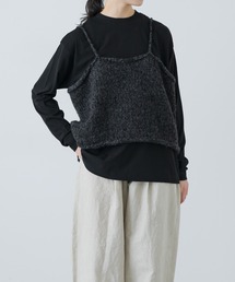 かぐれ | アルパカウールブークレニットキャミソール(ニット/セーター)