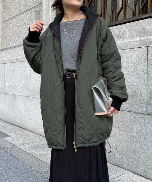 DouDou（ドゥドゥ）の「キルティングリバーシブルコート（その他