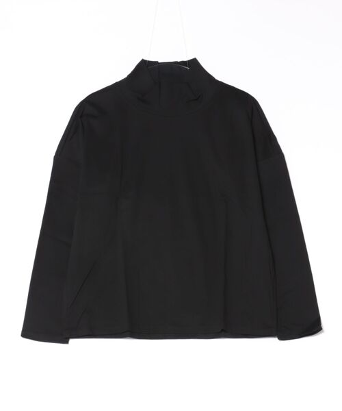 NEWYORKER(ニューヨーカー)の「オーガニックコットンスムース オフハイネックプルオーバー(Tシャツ/カットソー・レディース・ブラック/グレー系その他・M/L)」の9枚目の写真