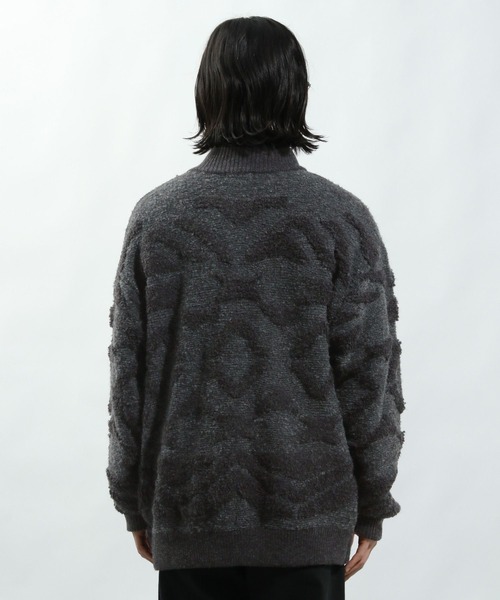 BAYFLOW（ベイフロー）の「ジャガードニットZIPブルゾン（ニット/セーター・メンズ・キャメル/チャコールグレー・LARGE/MEDIUM）」の7枚目の写真