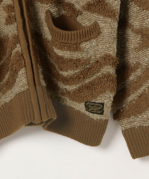 BAYFLOW（ベイフロー）の「ジャガードニットZIPブルゾン（ニット/セーター・メンズ・キャメル/チャコールグレー・LARGE/MEDIUM）」の13枚目の写真