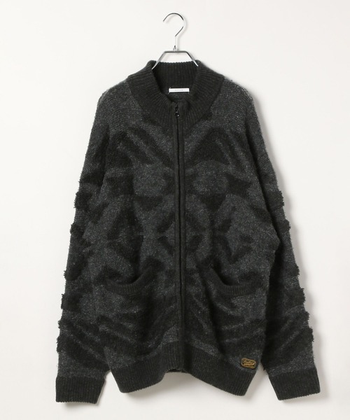 BAYFLOW（ベイフロー）の「ジャガードニットZIPブルゾン（ニット/セーター・メンズ・キャメル/チャコールグレー・LARGE/MEDIUM）」の16枚目の写真