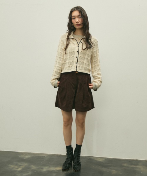 Lutim by u(ルチバイユー)の「Gathered design heel boots / ギャザーデザインヒールブーツ(ブーツ・レディース・キャメル/ホワイト/ブラック・24.5/23.5)」の12枚目の写真