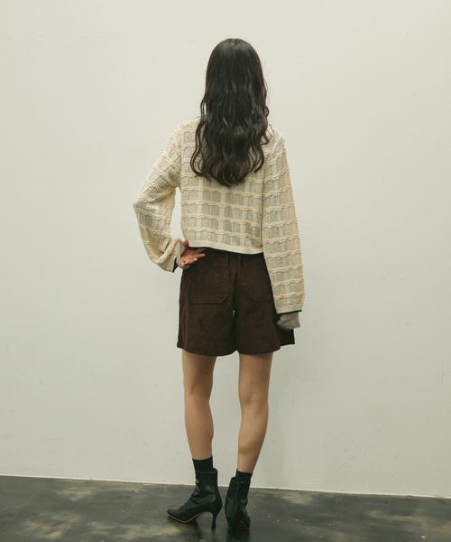 Lutim by u(ルチバイユー)の「Gathered design heel boots / ギャザーデザインヒールブーツ(ブーツ・レディース・キャメル/ホワイト/ブラック・24.5/23.5)」の17枚目の写真