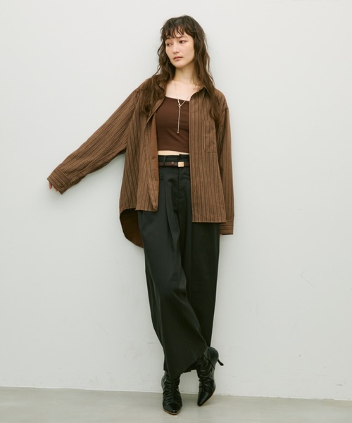 Lutim by u(ルチバイユー)の「Gathered design heel boots / ギャザーデザインヒールブーツ(ブーツ・レディース・キャメル/ホワイト/ブラック・24.5/23.5)」の20枚目の写真