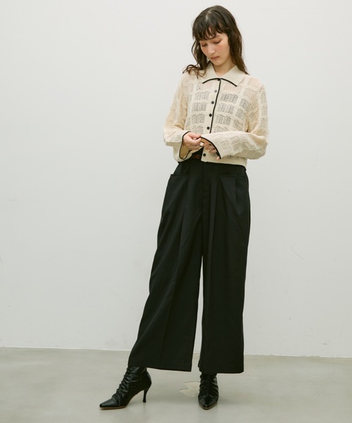 Lutim by u(ルチバイユー)の「Gathered design heel boots / ギャザーデザインヒールブーツ(ブーツ・レディース・キャメル/ホワイト/ブラック・24.5/23.5)」の14枚目の写真