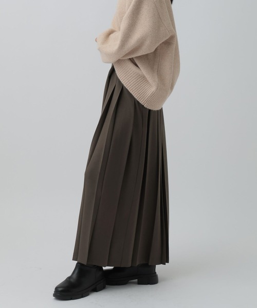 LEPSIM(レプシィム)の「サイドプリーツスカート 600212(スカート・レディース・チャコールグレー/ブラウン・FREE)」の14枚目の写真
