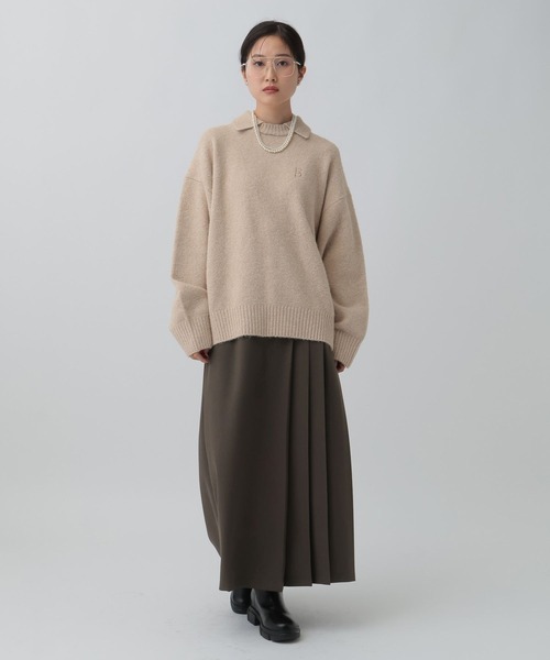 LEPSIM(レプシィム)の「サイドプリーツスカート 600212(スカート・レディース・チャコールグレー/ブラウン・FREE)」の15枚目の写真