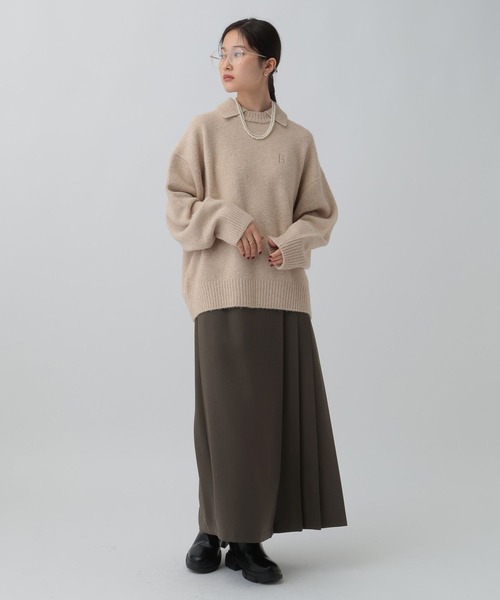 LEPSIM(レプシィム)の「サイドプリーツスカート 600212(スカート・レディース・チャコールグレー/ブラウン・FREE)」の17枚目の写真