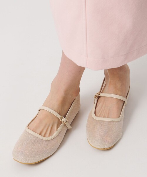 UNITED ARROWS（ユナイテッドアローズ）の「グリッター メリージェーン シューズ（その他シューズ・レディース・ブラック/ベージュ・38/37/36/37h/36h/35/35h）」の2枚目の写真