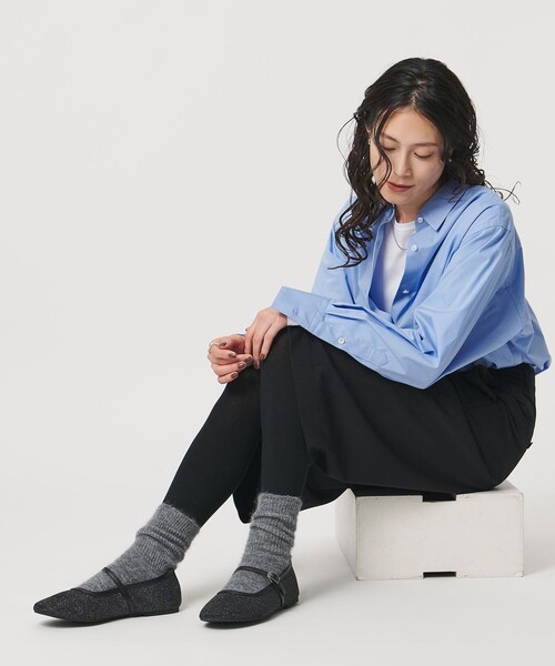 UNITED ARROWS（ユナイテッドアローズ）の「グリッター メリージェーン シューズ（その他シューズ・レディース・ブラック/ベージュ・38/37/36/37h/36h/35/35h）」の4枚目の写真