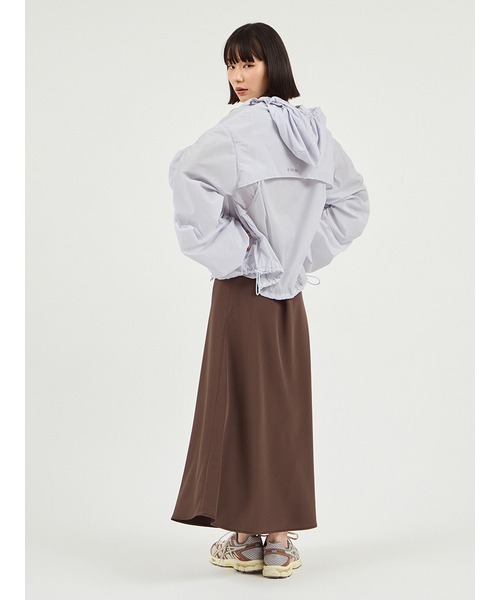 emmi（エミ）の「撥水 ギャザーフーディーブルゾン（ブルゾン・レディース・ライム/ブラウン/ライトブルー・F）」の17枚目の写真