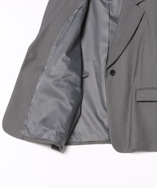 CLANE（クラネ）の「CLANE/クラネ/2WAY TAILORED OVER JACKET（テーラードジャケット・レディース・グレー/ブラック・1）」の4枚目の写真