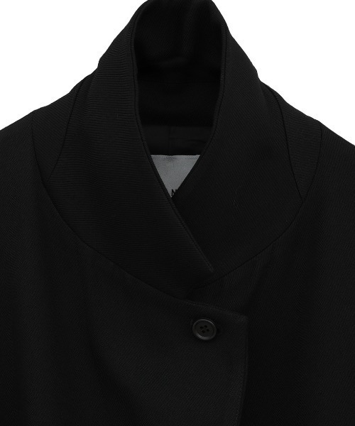 CLANE（クラネ）の「CLANE/クラネ/2WAY TAILORED OVER JACKET（テーラードジャケット・レディース・グレー/ブラック・1）」の8枚目の写真