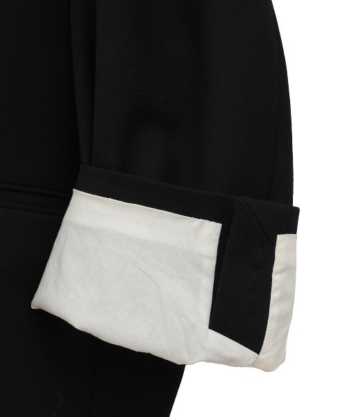 CLANE（クラネ）の「CLANE/クラネ/2WAY TAILORED OVER JACKET（テーラードジャケット・レディース・グレー/ブラック・1）」の10枚目の写真