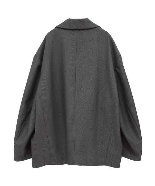 CLANE（クラネ）の「CLANE/クラネ/2WAY TAILORED OVER JACKET（テーラードジャケット・レディース・グレー/ブラック・1）」の14枚目の写真