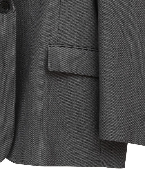 CLANE（クラネ）の「CLANE/クラネ/2WAY TAILORED OVER JACKET（テーラードジャケット・レディース・グレー/ブラック・1）」の19枚目の写真