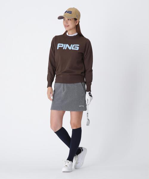 セール】【PING APPAREL】全方向ストレッチ ニットコーデュロイ台形
