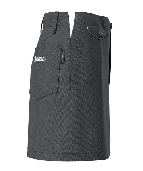 【ホワイト】全方向ストレッチ ニットコーデュロイ台形スカート <LADIES LINE> (LADIES) ホワイト】全方向ストレッチ ニットコーデュロイ台形スカート (LADIES)