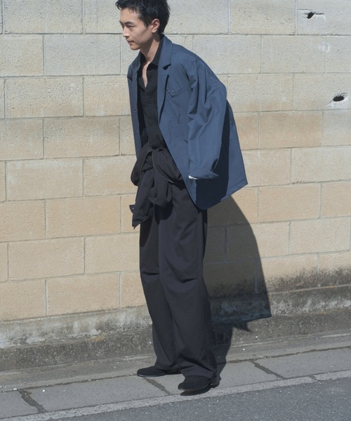 TROVE（トローヴ）の「TROVE 2025aw / MODERN WOOL JACKET（テーラードジャケット・メンズ・ブラック/ブルーグレー・1/3）」の2枚目の写真