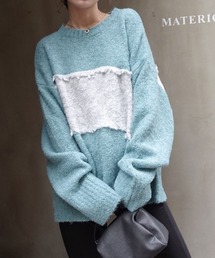 CORNERS | フリンジ配色ふわふわニット(ニット/セーター)