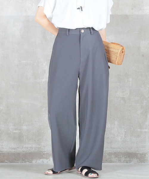 CLOVER DEPOT(クローバーデポ)の「カーブデザインハイウエストパンツ(CLOVER DEPOT)(その他パンツ・レディース・ブラウン/チャコール/ブラック・M/L)」の4枚目の写真