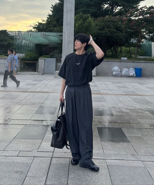 BER DE NOIR(ベールドノワール)の「スリーピンタックワイドストライプスラックス(グレー)(その他パンツ・メンズ・その他・MEDIUM/LARGE)」の11枚目の写真