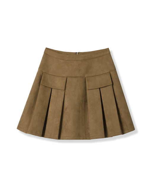 AVANDRESS(アバンドレス )の「POCKET MINI SUEDE PLEATS SKIRT BROWN(スカート・レディース・ブラウン・LARGE)」の5枚目の写真