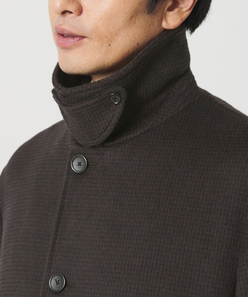 BEAUTY&YOUTH UNITED ARROWS（ビューティーアンドユースユナイテッドアローズ）の「120S メルトン チェック バルカラーコート（チェスターコート・メンズ・モカ・S/L/M/XL）」の13枚目の写真