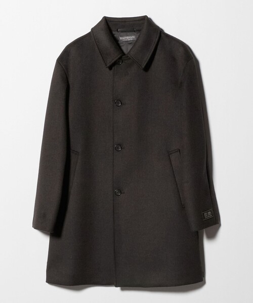 BEAUTY&YOUTH UNITED ARROWS（ビューティーアンドユースユナイテッドアローズ）の「120S メルトン チェック バルカラーコート（チェスターコート・メンズ・モカ・S/L/M/XL）」の14枚目の写真