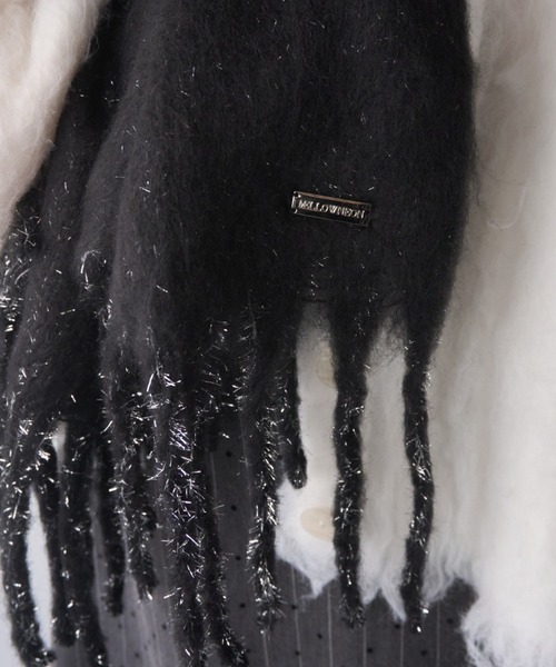 mellowneon（メロウネオン）の「グリッターラメボリュームマフラー（マフラー・レディース・ピンク/グレー/ブルー/アイボリー/ブラック/ブラウン/ボルドー・FREE）」の17枚目の写真