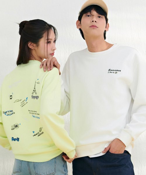 CHASECULT(チェイスカルト)の「共用バックプリントアートワークスウェットシャツ-DARU5114B01(スウェット・メンズ・ホワイト・90/100/95/105)」の2枚目の写真