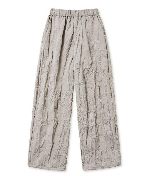 wrinkle pants (grey) 