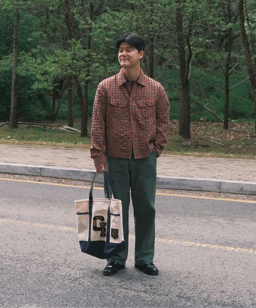MUSINSA STANDARD（ムシンサスタンダード）の「コットンヘリンボーンレプリカパーティグパンツ[カーキ]（その他パンツ・メンズ・その他・26/27/28/29/30/31/32/33/34/36/42）」の5枚目の写真