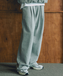 NODU（ノードユー）の「ダーツストリングツータックワイドパンツ[グレー]（スウェットパンツ）」