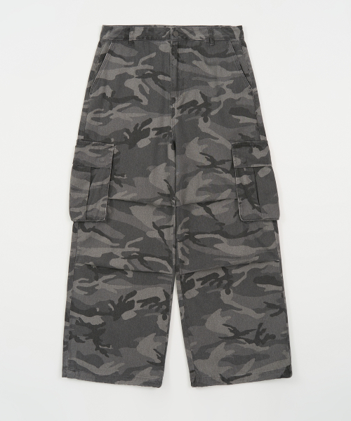 TOFFEE(トフィー)の「カモワイドコットンパンツ (GREY)(その他パンツ・メンズ・その他・SMALL/MEDIUM/LARGE/X-LARGE)」の2枚目の写真