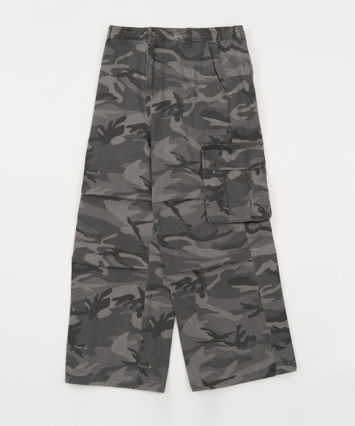 TOFFEE(トフィー)の「カモワイドコットンパンツ (GREY)(その他パンツ・メンズ・その他・SMALL/MEDIUM/LARGE/X-LARGE)」の3枚目の写真