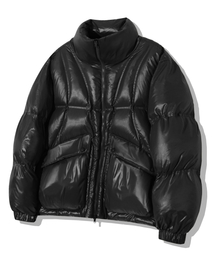 TRILLION（トリリオン）の「インシジョンライングロシープファーショートパディング[ブラック]（ダウンジャケット/コート）」