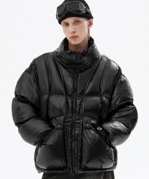 インシジョンライングロシープファーショートパディング[ブラック