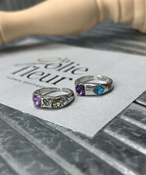 tunee(チュニー)の「【456740】カラフルストーンリング2点セット(RZ)(リング・レディース・シルバー系その他2/シルバー系その他/シルバー系その他3・FREE)」の11枚目の写真