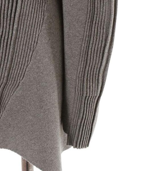 UN3D.(アンスリード)の「UN3D./アンスリード/PIN TUCK HALF ZIP TOP/ピンタックハーフジップトップ(ニット/セーター・レディース・ブラック/グレー・36)」の8枚目の写真