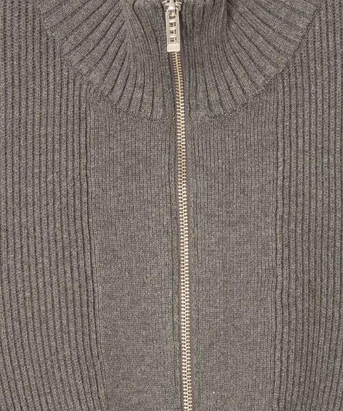 UN3D.(アンスリード)の「UN3D./アンスリード/PIN TUCK HALF ZIP TOP/ピンタックハーフジップトップ(ニット/セーター・レディース・ブラック/グレー・36)」の9枚目の写真