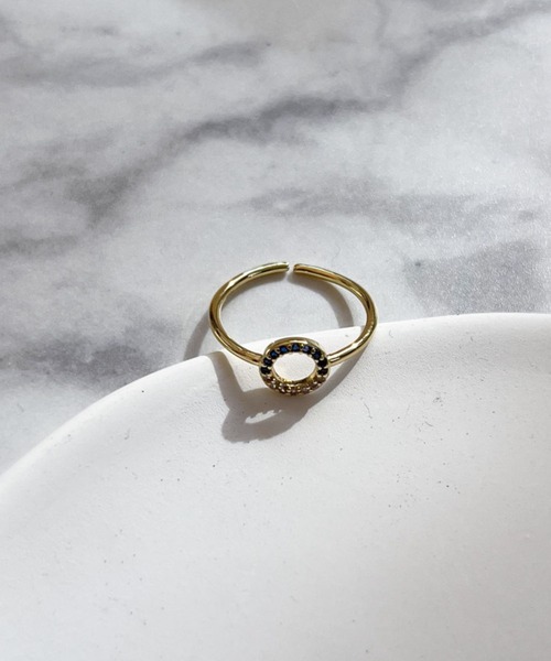 yu-ka(ユーカ)の「YU-KA:ジルコニアサークルスキンリング zirconia circle ring(リング・レディース・ゴールド・FREE)」の5枚目の写真
