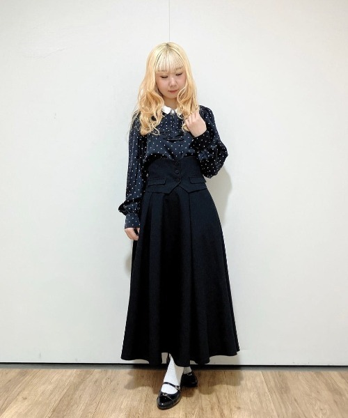 an another angelus（アンアナザーアンジェラス）の「ジレコルセット2WAYフレアースカート/fint フィント（スカート・レディース・グレー/ブラック・FREE）」の15枚目の写真