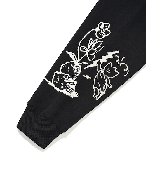 Wacky WiLLy(ワッキーウィリー)の「GRAFFITI GRAPHIC HOODIE(パーカー・メンズ・ブラック/グレー・SMALL/X-SMALL/X-LARGE/LARGE/MEDIUM)」の10枚目の写真