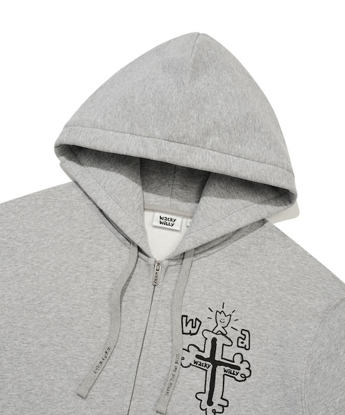 Wacky WiLLy(ワッキーウィリー)の「GRAFFITI GRAPHIC HOODIE(パーカー・メンズ・ブラック/グレー・SMALL/X-SMALL/X-LARGE/LARGE/MEDIUM)」の15枚目の写真