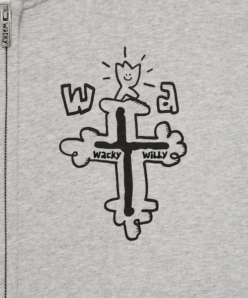 Wacky WiLLy(ワッキーウィリー)の「GRAFFITI GRAPHIC HOODIE(パーカー・メンズ・ブラック/グレー・SMALL/X-SMALL/X-LARGE/LARGE/MEDIUM)」の16枚目の写真